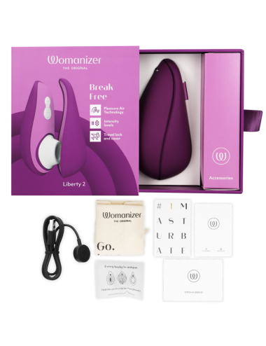 WOMANIZER - LIBERTY 2 STIMOLATORE CLITORIDE & VENTOSA VIOLA