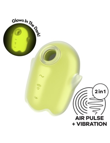 SATISFYER - GHOST AIR PULSE & VIBRATORE GIALLO