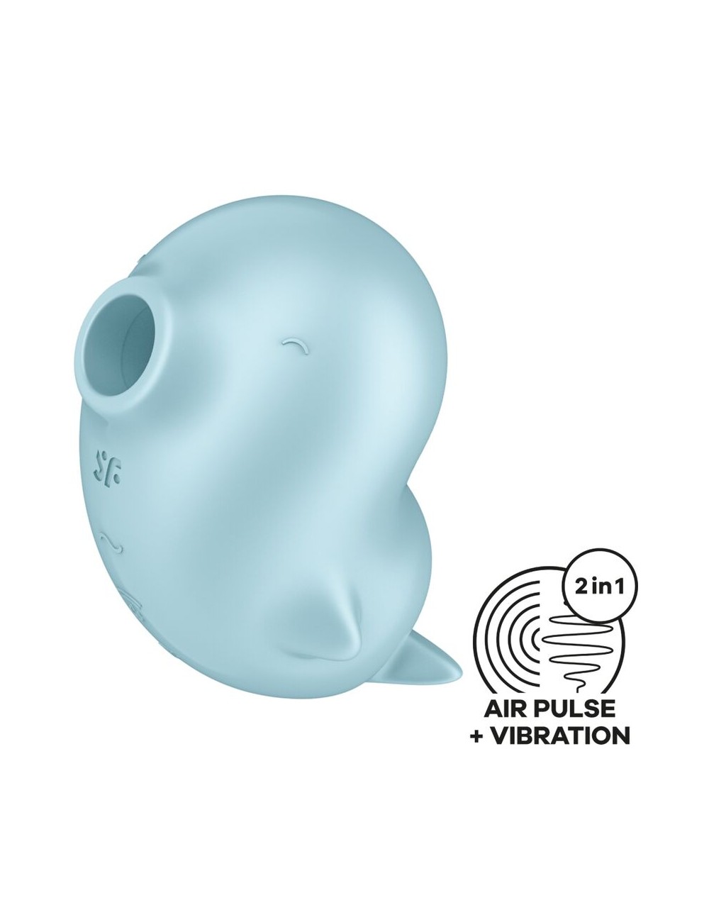 SATISFYER - SASSY SEAL STIMOLATORE E VIBRATORE BLU