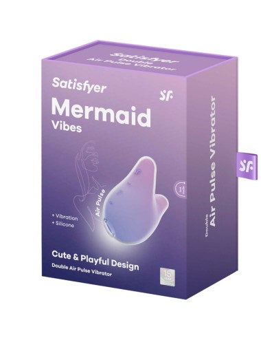 SATISFYER - MERMAID VIBES STIMOLATORE E VIBRATORE VIOLA E ROSA