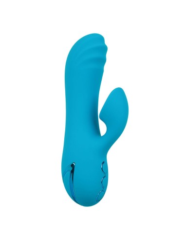 CALEXOTICS - SUNSET BEACH SEDUCER VIBRATORE E STIMOLATORE 10 FUNZIONI BLU