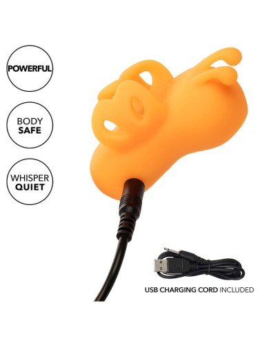 CALEXOTICS - NEON VIBES BUZZING VIBE LO STIMOLATORE PER DITA 10 VIBRAZIONI ARANCIONE
