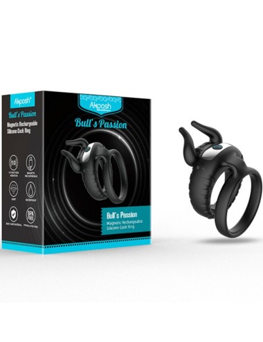 ARMONY - BULL'S PASION VIBRATORE AD ANELLO 10 VELOCITÀ NERO