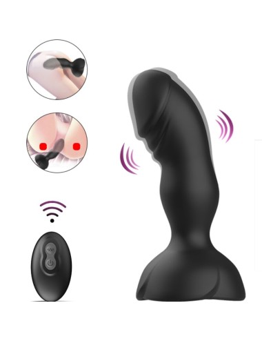ARMONY - EXTREME A BLOOM VIBRATORE ROSE E TELECOMANDO PLUG ANALE NERO