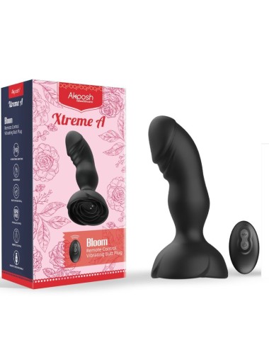 ARMONY - EXTREME A BLOOM VIBRATORE ROSE E TELECOMANDO PLUG ANALE NERO