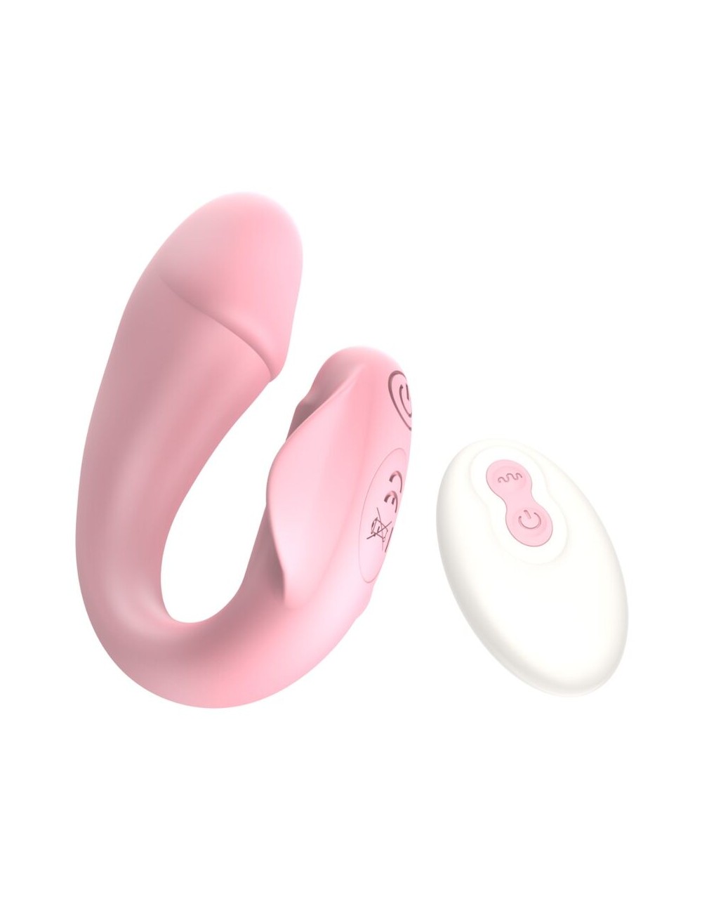 ARMONY - FRESHFUN CICI VIBRATORE STAP-ON TELECOMANDO E APP 10 VIBRAZIONI ROSA
