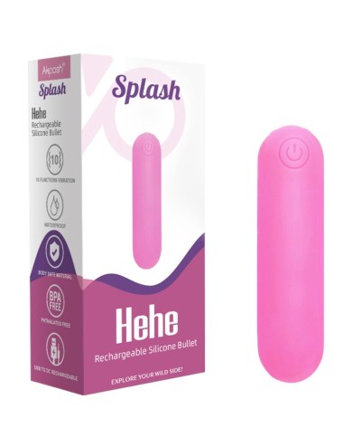 ARMONY - SPLASH HEHE VIBRATORE SPLASH BULLET IN SILICONE 10 VIBRAZIONI 65 X 15 CM ROSA