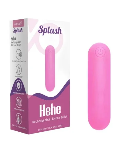 ARMONY - SPLASH HEHE VIBRATORE SPLASH BULLET IN SILICONE 10 VIBRAZIONI 65 X 15 CM ROSA