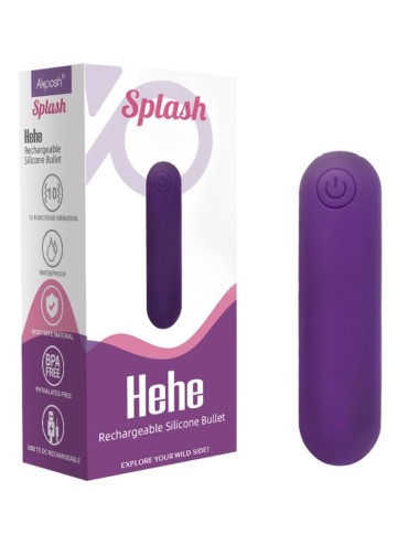 ARMONY - SPLASH HEHE VIBRATORE BULLET IN SILICONE 10 VIBRAZIONI 65 X 15 CM VIOLA
