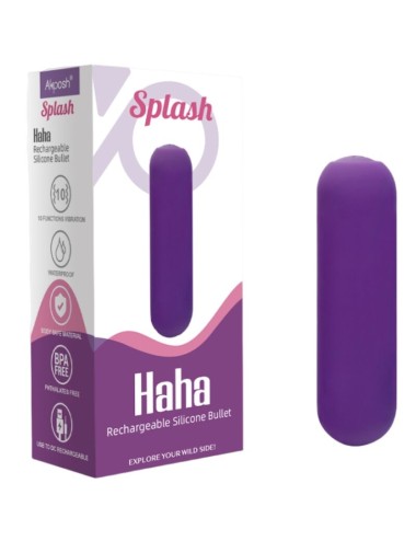 ARMONY - SPLASH HAHA VIBRATORE BULLET IN SILICONE 10 VIBRAZIONI 75 X 19 CM VIOLA