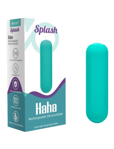 ARMONY - SPLASH HAHA VIBRATORE BULLET IN SILICONE 10 VIBRAZIONI 75 X 19 CM VERDE