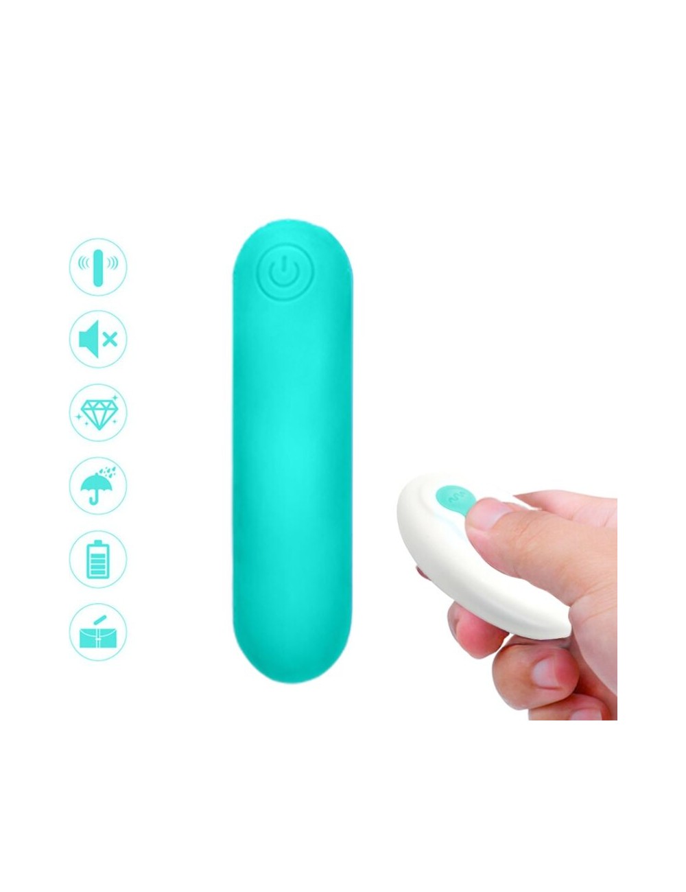 ARMONY - SPLASH JOLINE VIBRATORE BULLET IN SILICONE TELECOMANDO 10 VIBRAZIONI 65 X 15 CM VERDE