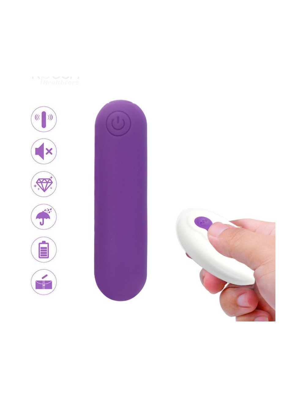 ARMONY - SPLASH JOLINE VIBRATORE BULLET IN SILICONE TELECOMANDO 10 VIBRAZIONI 65 X 15 CM VIOLA ARMONY - SPLASH JOLINE VIBRATORE BULLET IN SILICONE TELECOMANDO 10 VIBRAZIONI 65 X 15 CM VIOLA