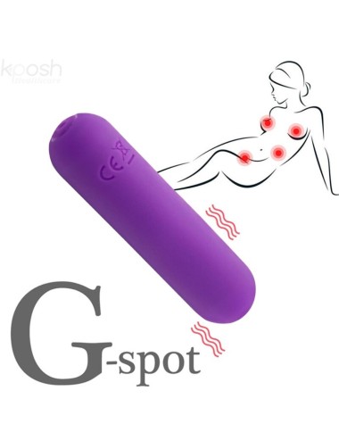 ARMONY - SPLASH JOLINE VIBRATORE BULLET IN SILICONE TELECOMANDO 10 VIBRAZIONI 65 X 15 CM VIOLA