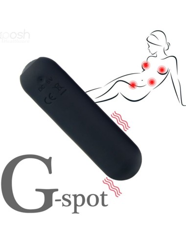 ARMONY - SPLASH JOIE VIBRATORE BULLET IN SILICONE TELECOMANDO 10 VIBRAZIONI 75 X 19 CM NERO