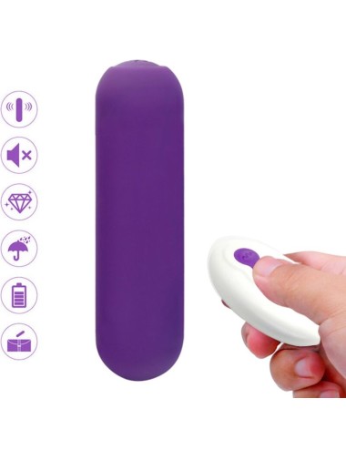 ARMONY - SPLASH JOIE VIBRATORE BULLET TELECOMANDO IN SILICONE 10 VIBRAZIONI 75 X 19 CM VIOLA