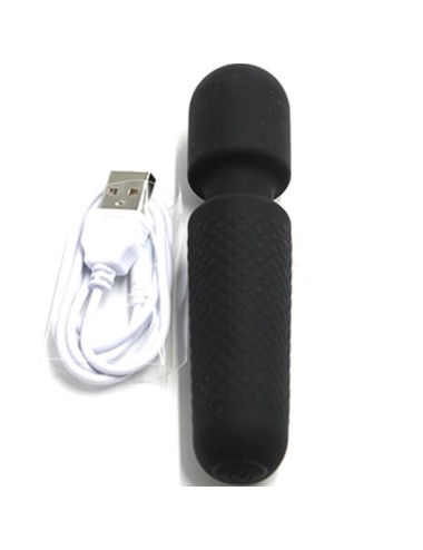 ARMONY - YOUR MAGIC MASSAGGIATORE E VIBRATORE RICARICABILE 10 VIBRAZIONI BACCHETTA PUNTI NERO