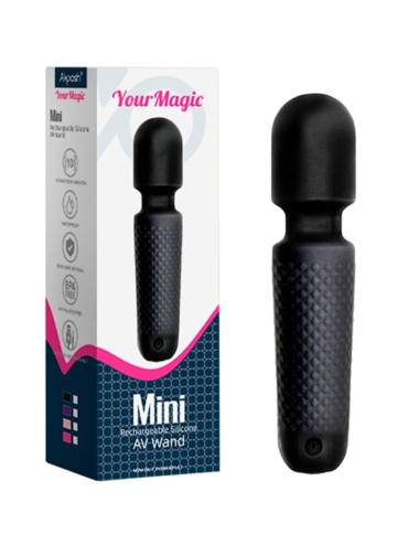 ARMONY - YOUR MAGIC MASSAGGIATORE E VIBRATORE RICARICABILE 10 VIBRAZIONI BACCHETTA PUNTI NERO