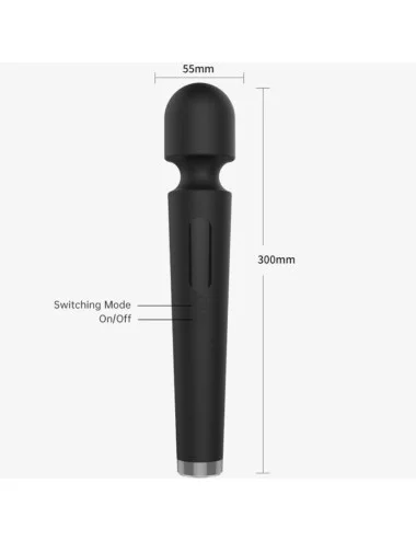 ARMONY - X POWER MASSAGGIATORE E VIBRATORE GRANDE 7 VIBRAZIONI NERO