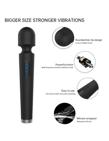 ARMONY - X POWER MASSAGGIATORE E VIBRATORE GRANDE 7 VIBRAZIONI NERO