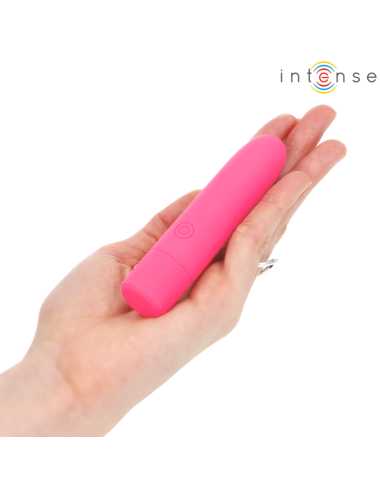 INTENSE - SYMONE USB RICARICABILE VIBRANTE BULLET 8 VIBRAZIONI ROSA 10 X 2,2 CM