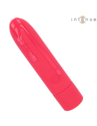 INTENSE - SYMONE PROIETTILE VIBRANTE RICARICABILE USB 8 VIBRAZIONI ROSSO 10 X 2,2 CM