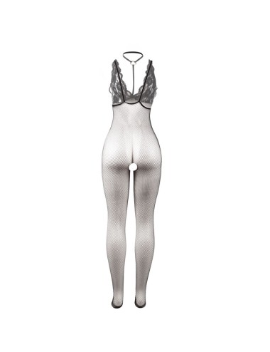 SUBBLIME - 951993 BODYSTOCKING A RETE TRASPARENTE NERA SENZA CAVALLO TAGLIA UNICA