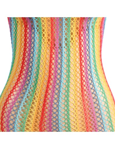 SUBBLIME - 952341 BODYSTOCKING A RETE ARCOBALENO TAGLIA UNICA