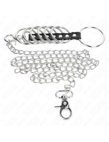 KINK - 7 ANELLI PER PENE IN METALLO DA 3
