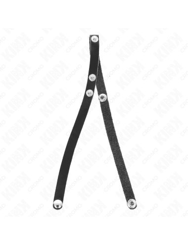 KINK - ANELLO PER PENE IN PELLE CON CHIUSURA A PRESSIONE 39 X 1 CM