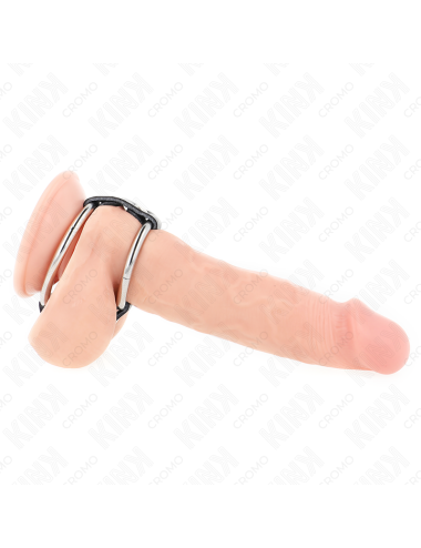 KINK - DOPPIO ANELLO PER PENE IN METALLO DA 3