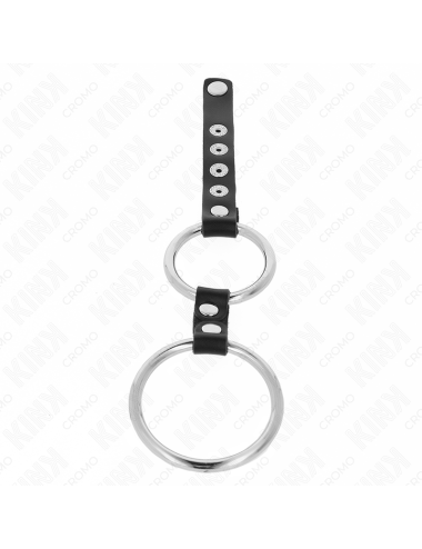 KINK - DOPPIO ANELLO PER PENE IN METALLO DA 3