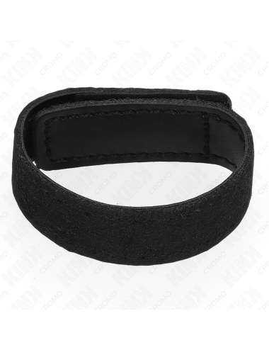 KINK - ANELLO PER PENE IN PELLE CON CHIUSURA IN VELCRO 20 X 2 CM