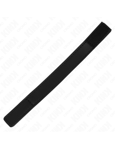 KINK - ANELLO PER PENE IN PELLE CON CHIUSURA IN VELCRO 20 X 2 CM