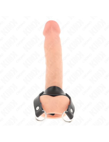 KINK - ANELLO PER PENE CON ANELLI A FORMA DI "D" 18