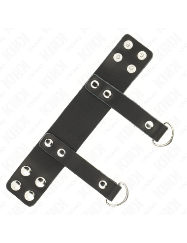 KINK - ANELLO PER PENE CON ANELLI A FORMA DI "D" 18,5 X 3,3 CM