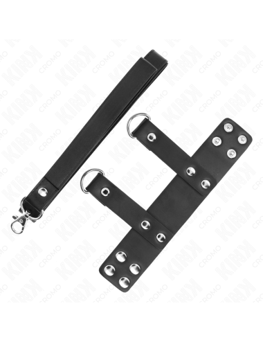 KINK - ANELLO PER PENE CON CINTURINO IN PELLE REGOLABILE