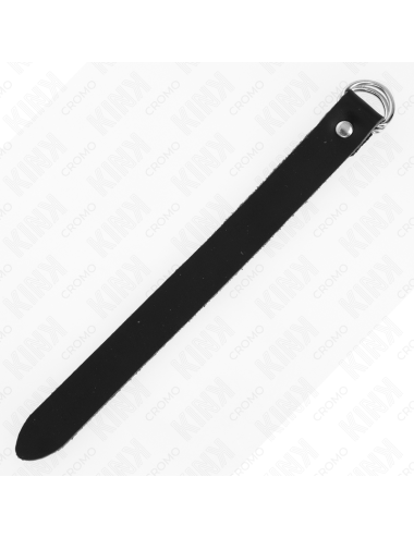 KINK - ANELLO PER PENE IN PELLE CON CHIUSURA A PRESSIONE 22 X 2 CM