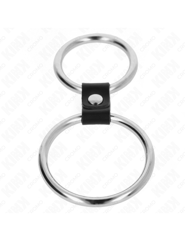 KINK - DOPPIO ANELLO PER PENE IN METALLO DA 3