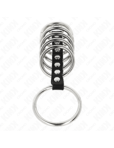 KINK - 7 ANELLI PER PENE IN METALLO DA 3