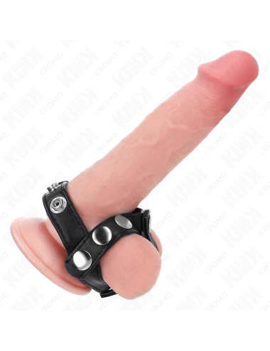 KINK - ANELLO PER PENE CON 3 CINGHIE REGOLABILI PER DIVISORE DELLE PALLE