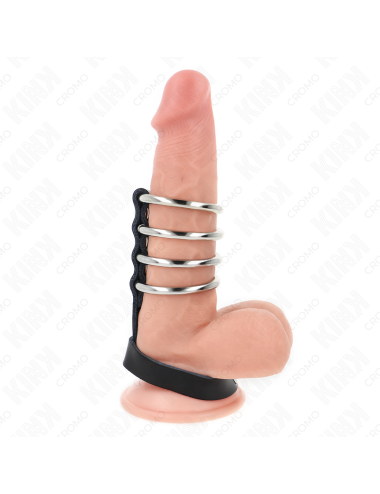 KINK - 4 ANELLI PER PENE IN METALLO DA 3
