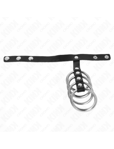 KINK - 4 ANELLI PER PENE IN METALLO DA 3