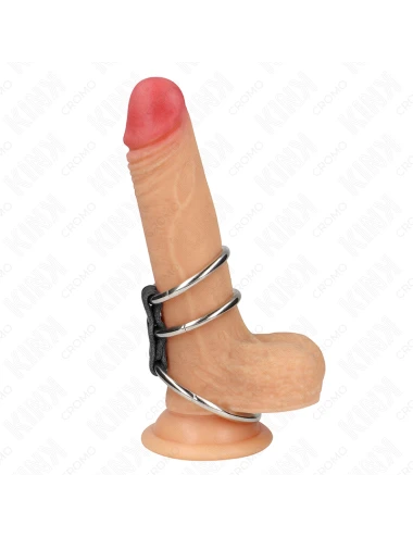KINK - ANELLO PER PENE IN METALLO TRIPLO DA 3