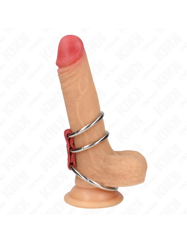 KINK - ANELLO PER PENE IN TRIPLO METALLO DA 3