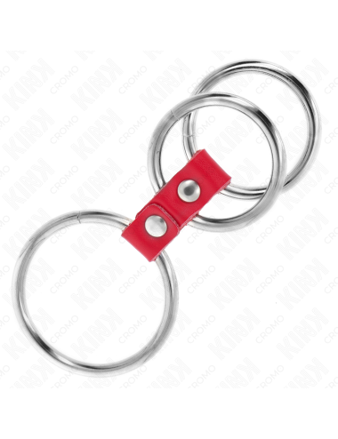 KINK - ANELLO PER PENE IN TRIPLO METALLO DA 3