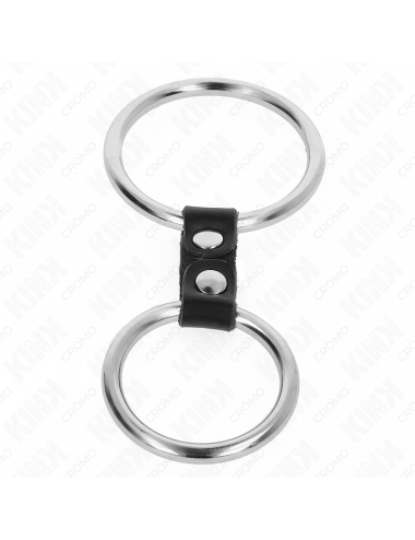 KINK - DOPPIO ANELLO PER PENE IN METALLO DA 3
