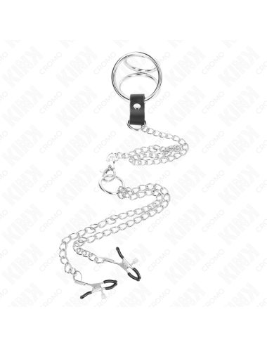 KINK - ANELLO PER PENE IN METALLO CROMATO TRIPLO DA 3 CM A 4