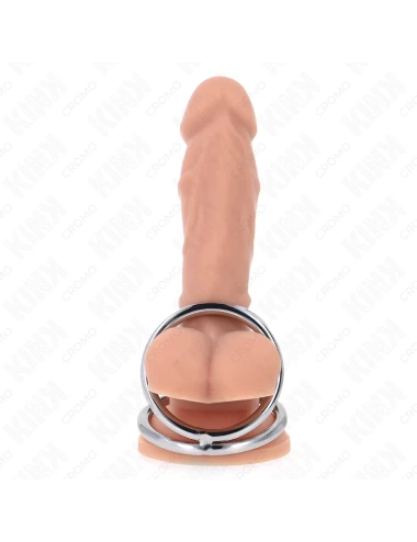KINK - ANELLO PER PENE IN METALLO CROMATO TRIPLO DA 3