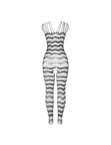 SUBBLIME - 951696 BODYSTOCKING A RETE SENZA CAVALLO CON SPALLINE SULLE SPALLE NERO TAGLIA UNICA